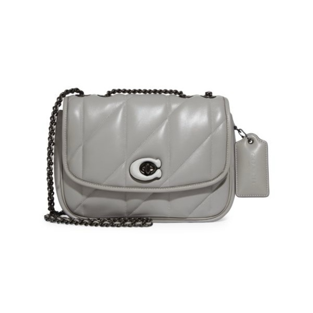 COACH Madison Quilted Leather Shoulder Bag 🩶